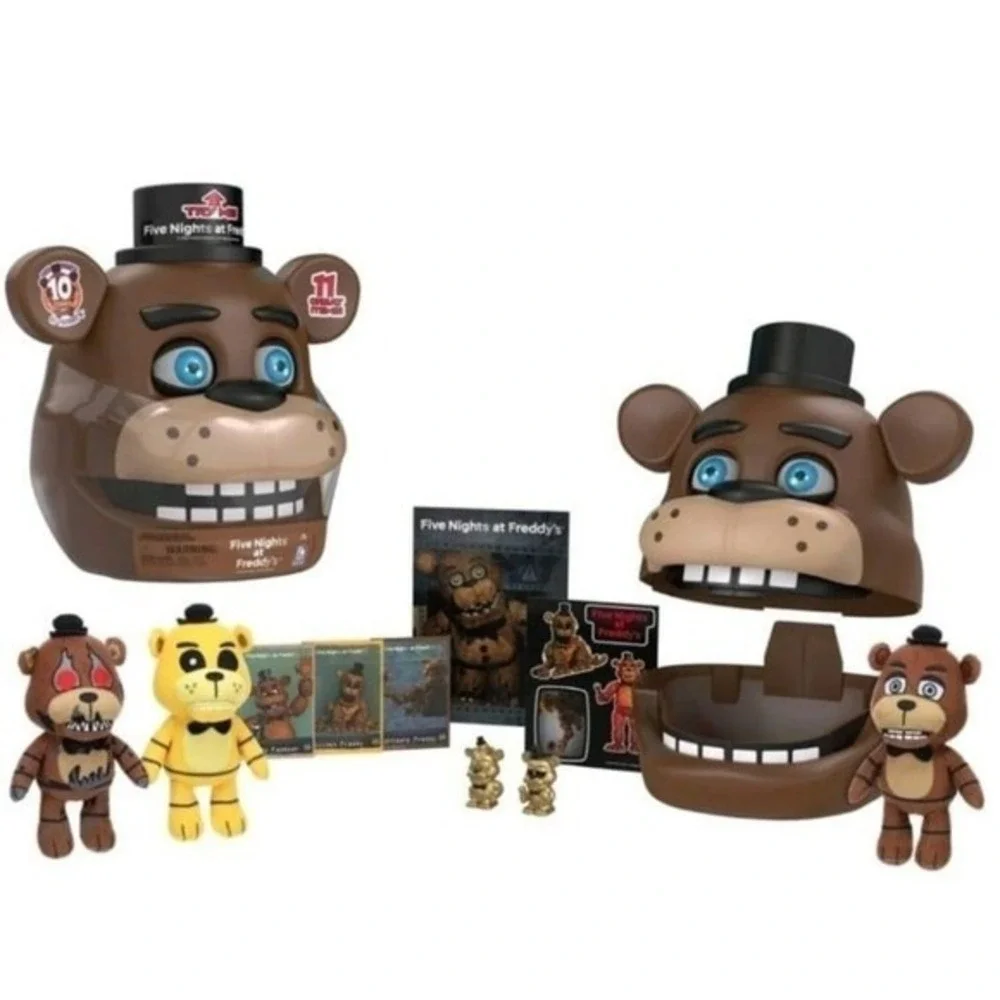 Five Nights At Freddy's Animatronic Head Mystery Capsule Bundle FNAF Plush Anniv